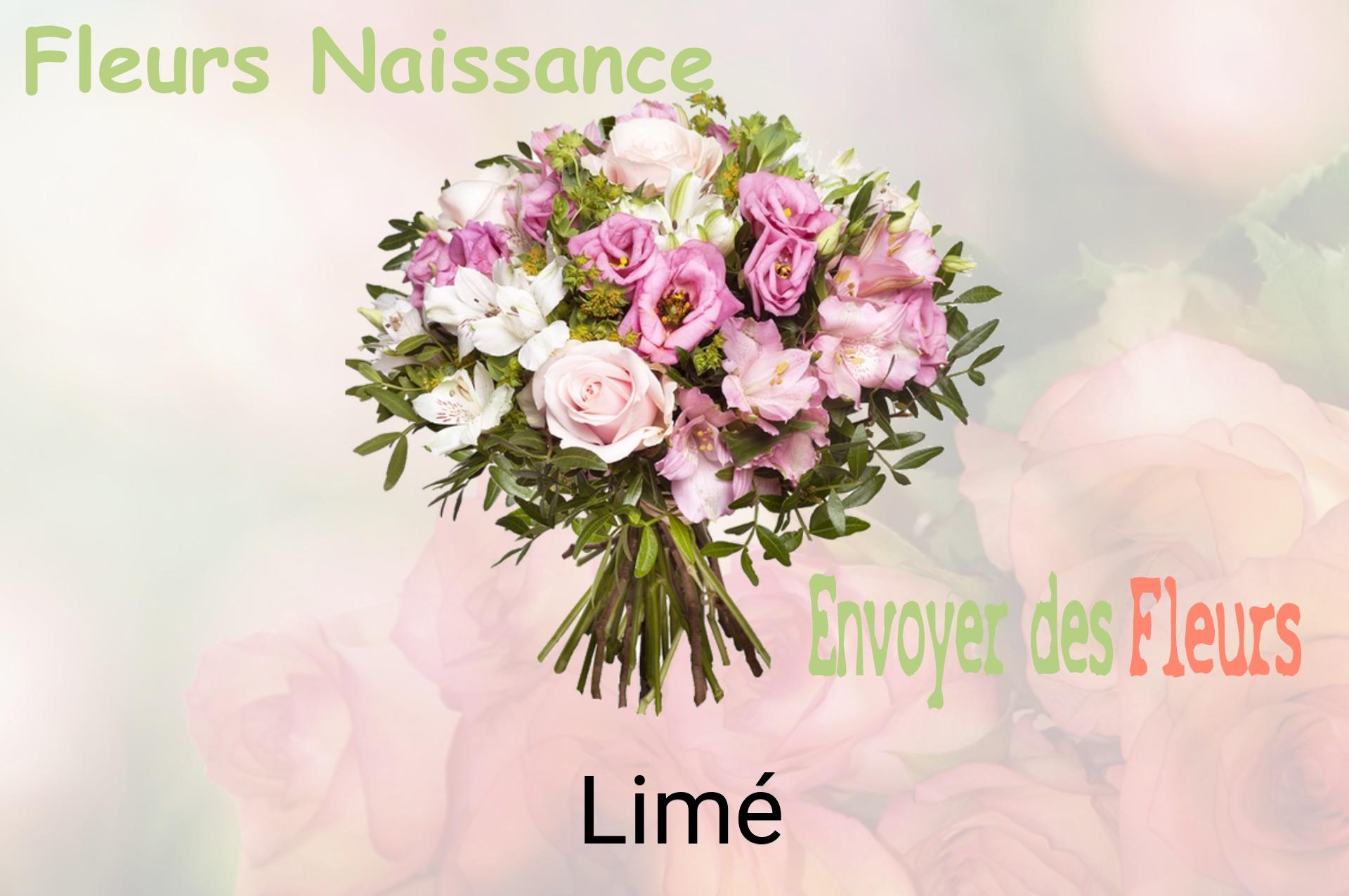 Bouquet de fleurs de naissance livré à Limé